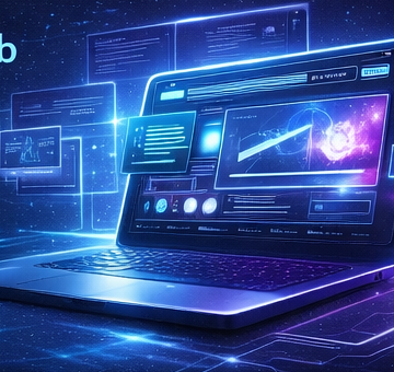 Illustration futuriste d'un environnement de travail Devofast